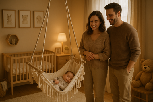 parents contents devnat leurs fils dans son HAMAC
