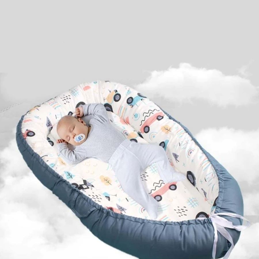 Berceau Bébé - NidPortableBébé™ - Voiture Bleue - Mon Bébé Futé