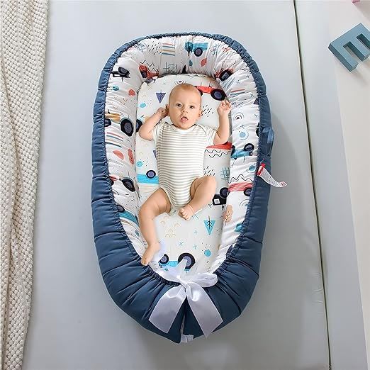 Berceau Bébé - NidPortableBébé™ - Voiture Bleue - Mon Bébé Futé
