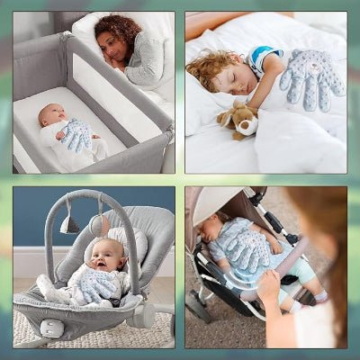 Oreiller Bébé - CalmHand™ - Ours Bleu - Mon Bébé Futé