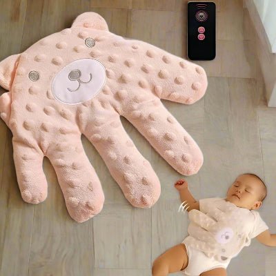 Oreiller Bébé - CalmHand™ - Ours Rose - Mon Bébé Futé