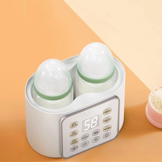Chauffe biberon double compartiment