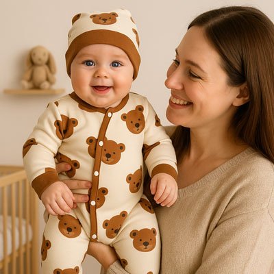 Barboteuse Bébé Confortable boutons