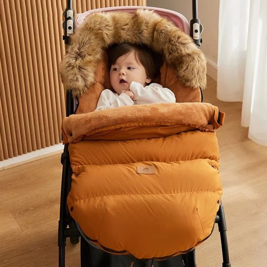 Chancelière pour bébé poussette camel