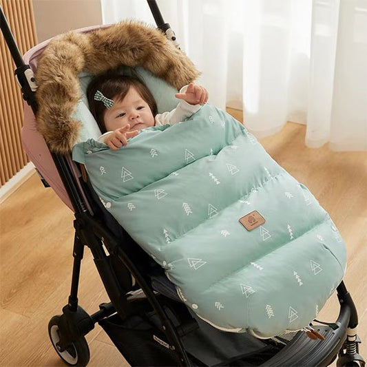 Chancelière de bébé pour poussette couleur vert