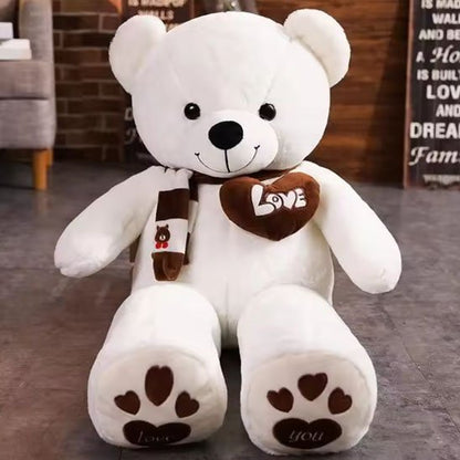 Grand peluche ours blanc