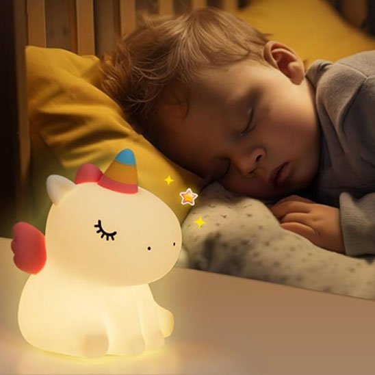 Veilleuse bébé Licorne bébé endormi