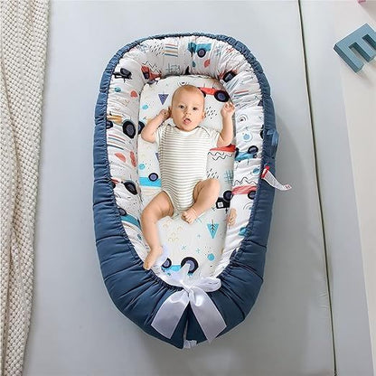 Berceau Bébé - NidPortableBébé™ - Voiture Bleue - Mon Bébé Futé