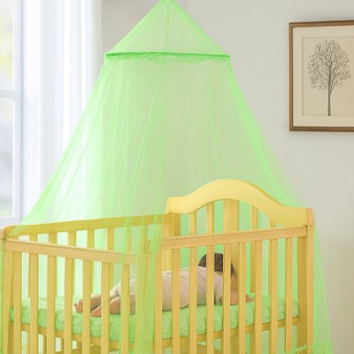 ciel de lit bébé vert 
