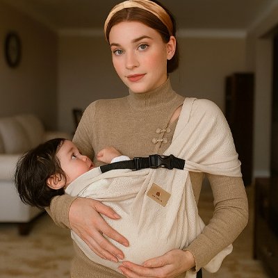 Écharpe de portage connexion maman bébé