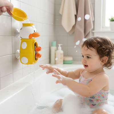 jouet Baignoire Bébé aune