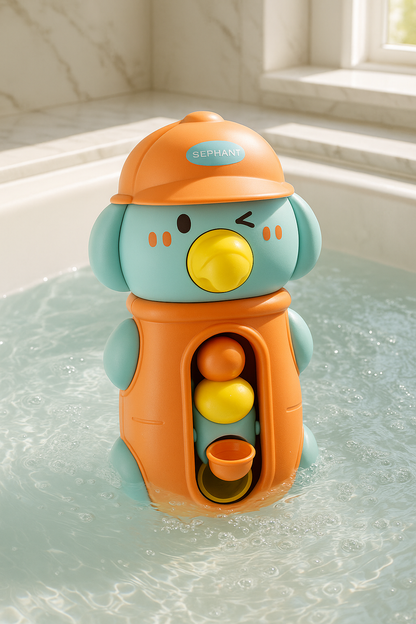 Jouet bébé de bain orange