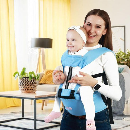 Porte bébé bleu 