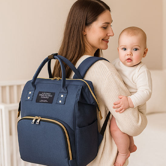 Sac à langer bébé bleu