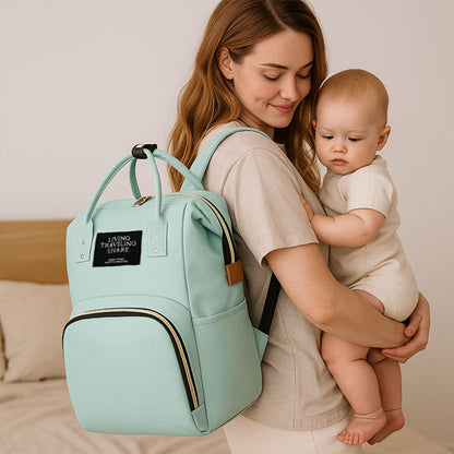 Sac à langer bébé vert